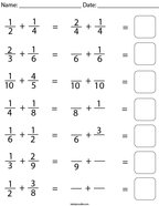 5th grade math fractions worksheets