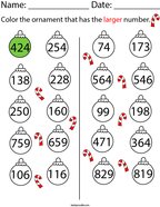 Second grade math worksheets color by number