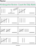 Count the Tally Marks Math Worksheet