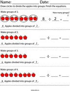 second grade division math worksheets twisty noodle