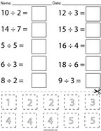 third grade division math worksheets twisty noodle