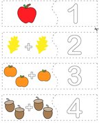 Fall Addition Picture Puzzle Math Worksheet