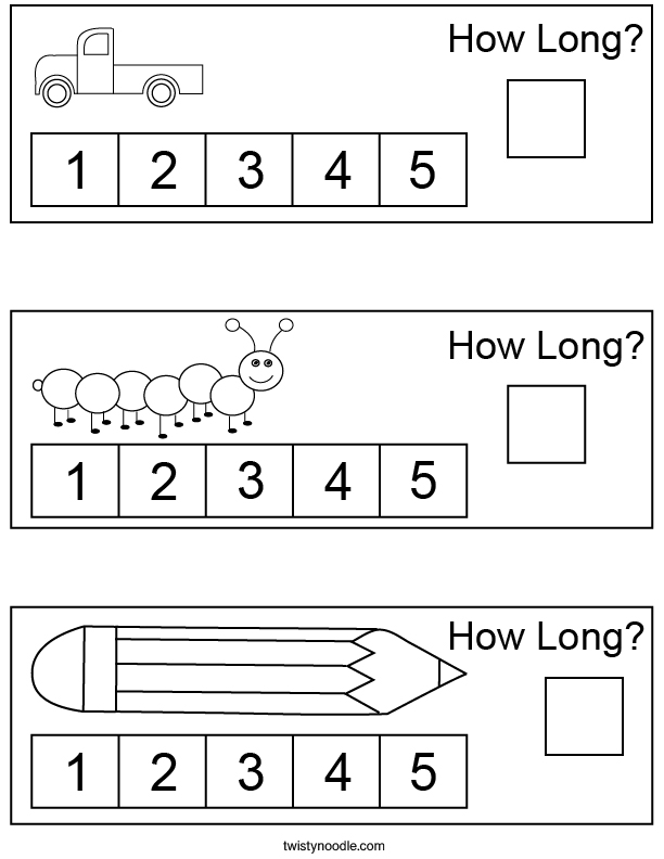 How Long? Math Worksheet