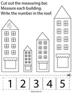 Measure the Buildings Math Worksheet
