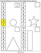 Measure the Shapes Math Worksheet