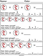 Multiplying Candy Canes Math Worksheet