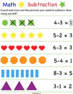 pre k subtraction math worksheets twisty noodle