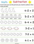 pre k subtraction math worksheets twisty noodle