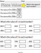 What is the Value of Each Number Math Worksheet