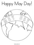 Happy May Day! Coloring Page