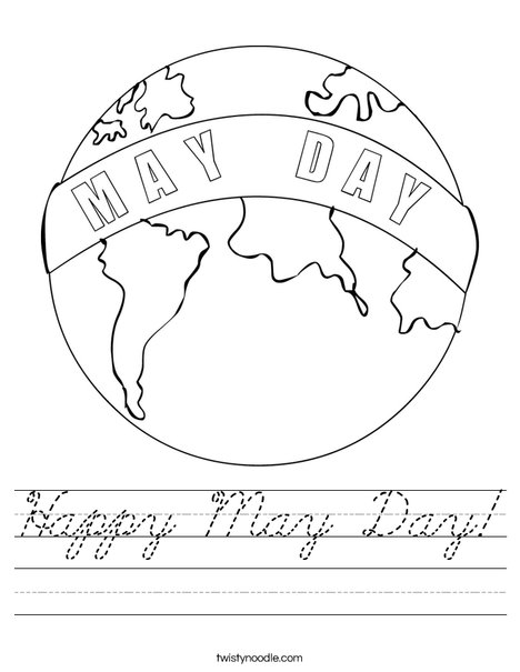 May Day Earth Worksheet