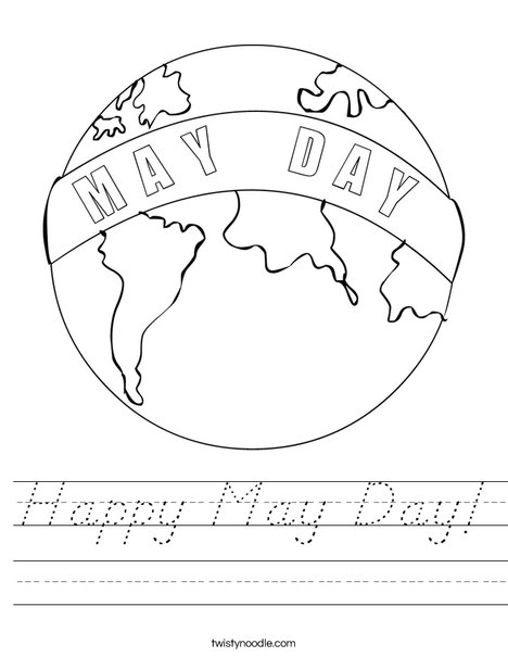 May Day Earth Worksheet