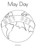 May Day Coloring Page