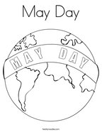 May Day Coloring Page