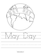 May Day Handwriting Sheet
