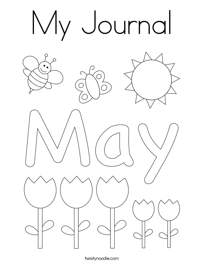 My Journal Coloring Page