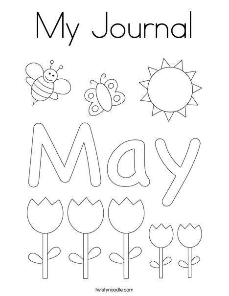 My Journal Coloring Page Twisty - My Journal Coloring Page Png 468x609 Q85 