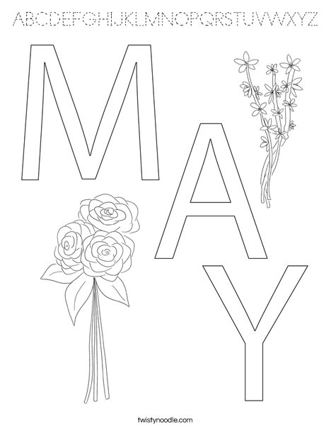 May Day Coloring Page
