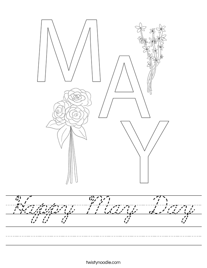 Happy May Day Worksheet