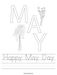 Happy May Day Worksheet