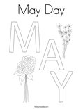 May Day Coloring Page