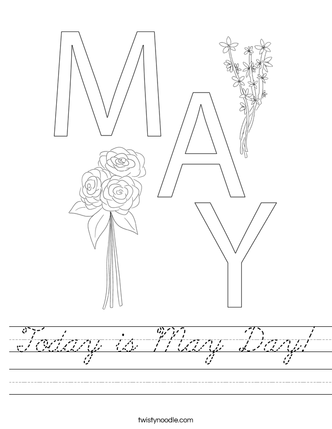 Today is May Day! Worksheet