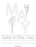 Today is May Day! Worksheet