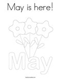 May is here! Coloring Page
