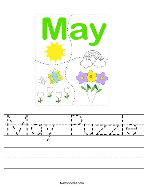 May Puzzle Worksheet
