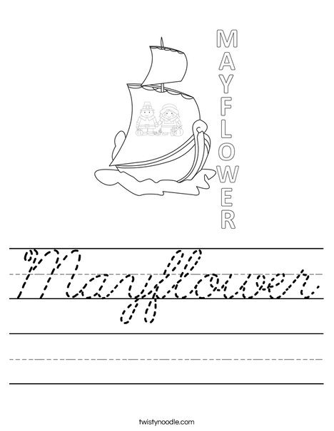 Mayflower Worksheet