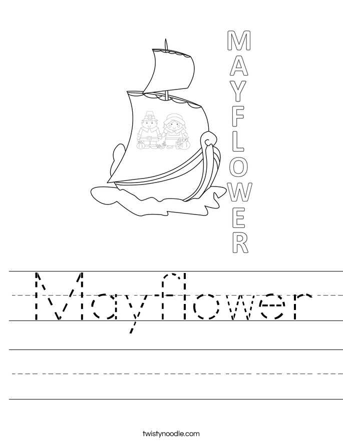 Mayflower Worksheet - Twisty Noodle