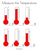 Measure the Temperature Coloring Page