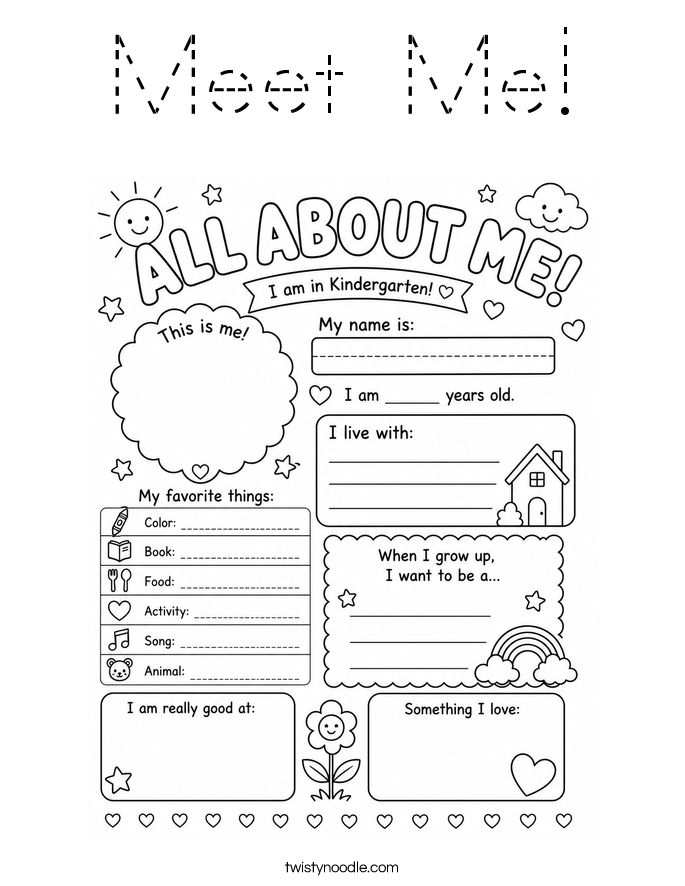 Meet Me! Coloring Page