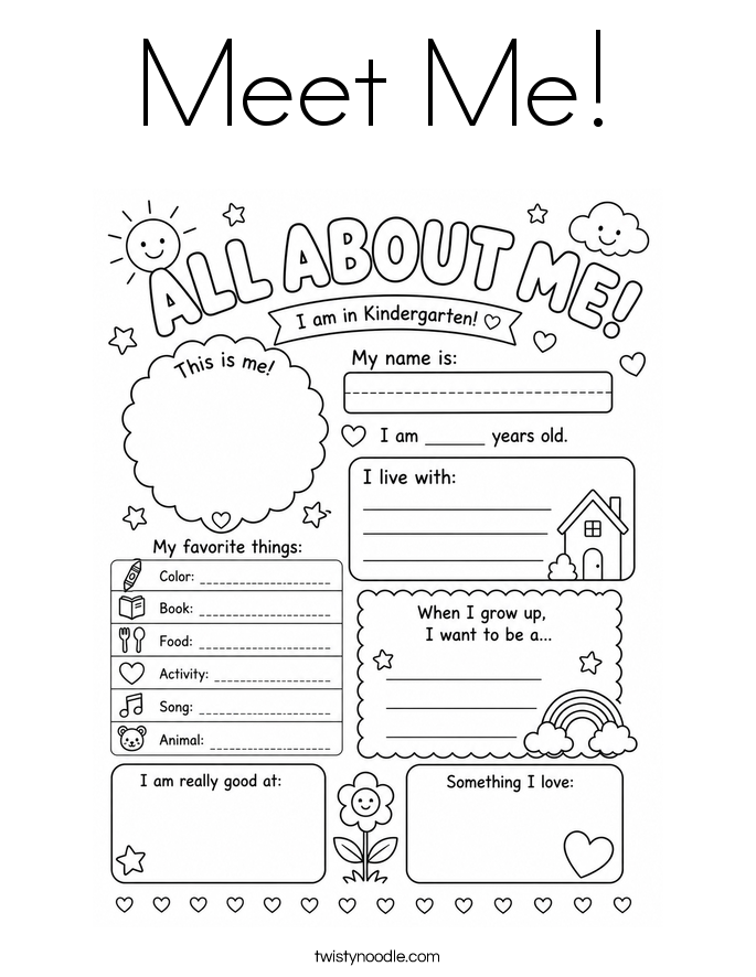 Meet Me! Coloring Page