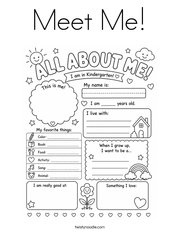 Meet Me Coloring Page