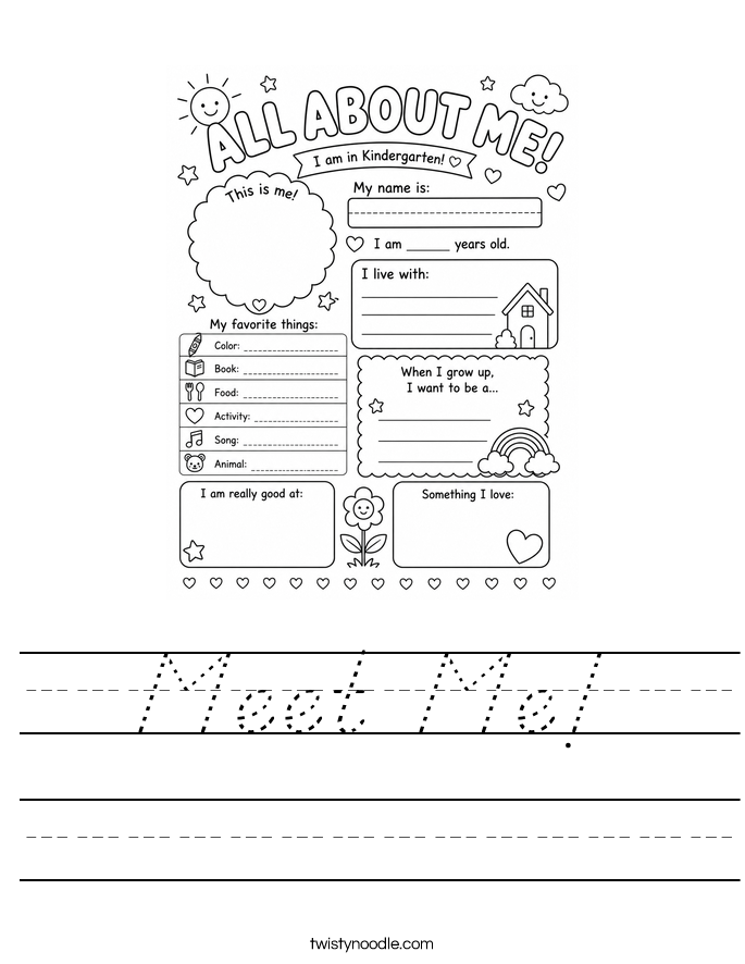 Meet Me! Worksheet