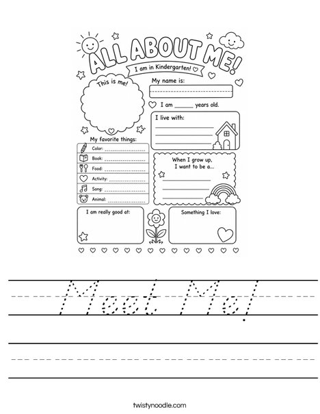 Meet Me! Worksheet