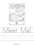 Meet Me! Worksheet