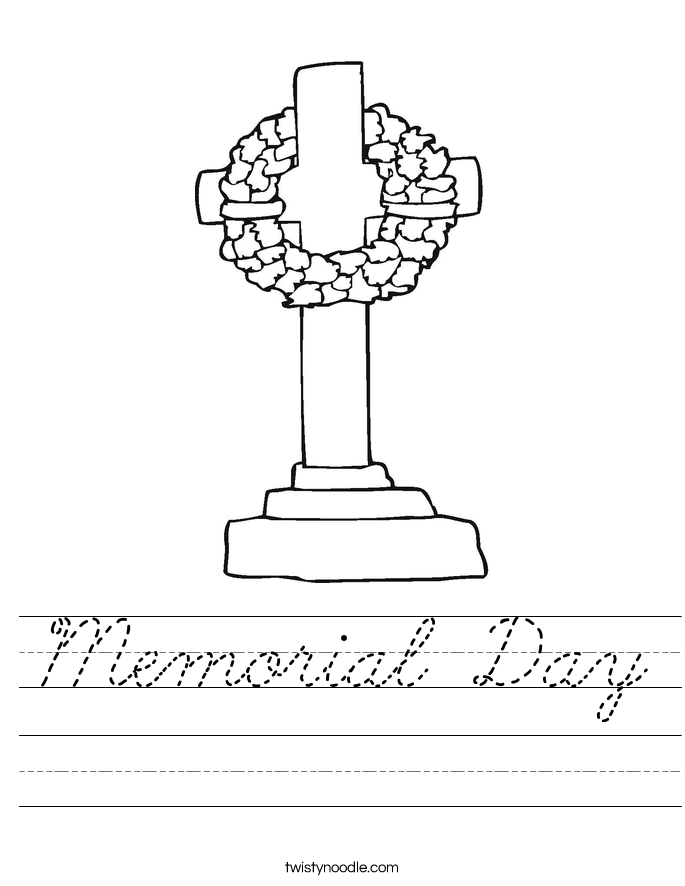 Memorial Day Worksheet