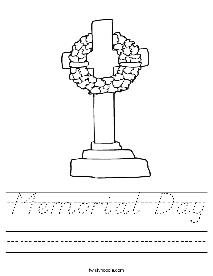 Memorial Day Worksheet