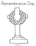 Remembrance Day Coloring Page