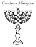 Quaderno di Religione Coloring Page