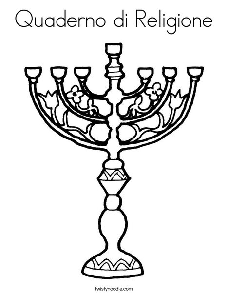 Menorah Coloring Page