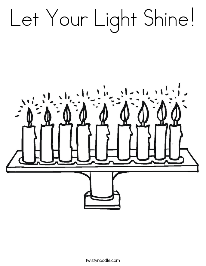 Let Your Light Shine Coloring Page - Let Your Light Shine 6 Coloring Page 