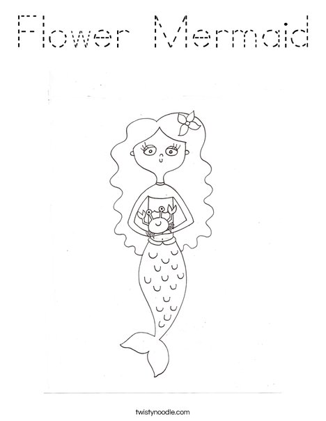 Mermaid by Melissa Coloring Page