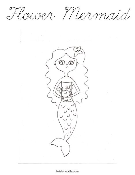 Mermaid by Melissa Coloring Page