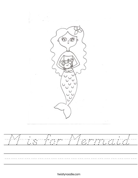 Mermaid by Melissa Worksheet