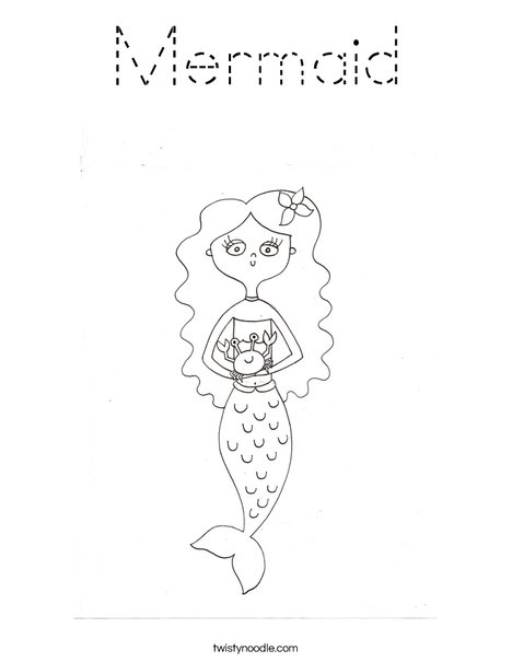 Mermaid by Melissa Coloring Page