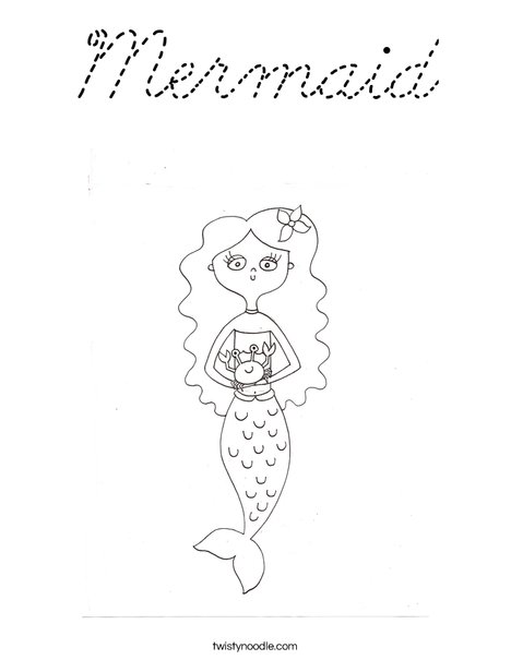 Mermaid by Melissa Coloring Page