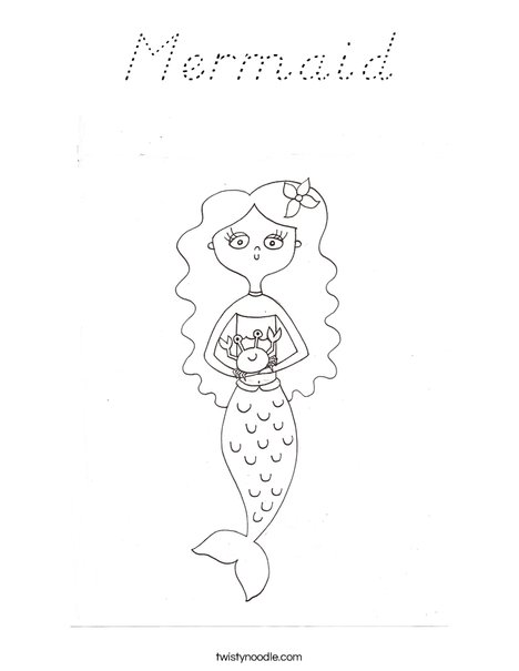 Mermaid by Melissa Coloring Page
